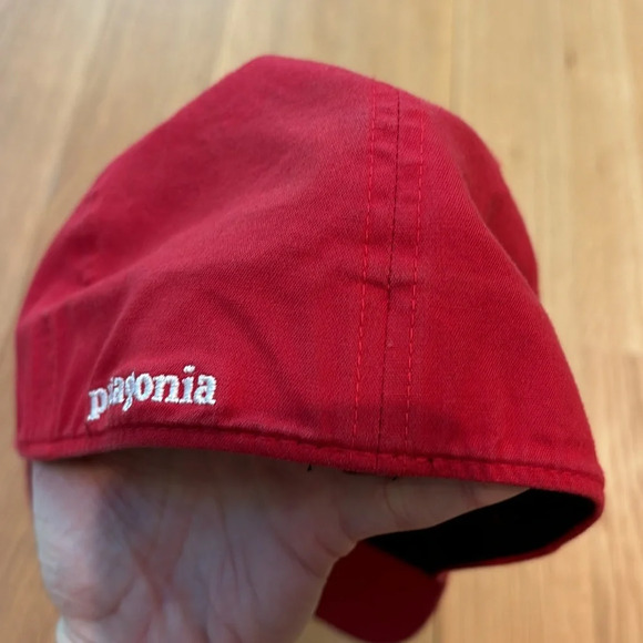Patagonia Hat Red Embroidered Baseball Cap - Picture 5 of 6